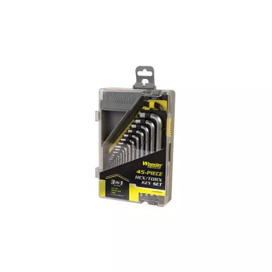 Wheeler Engineering 1081959 SAE/Metric/Hex/Torx Key Set, 45 Piece Set