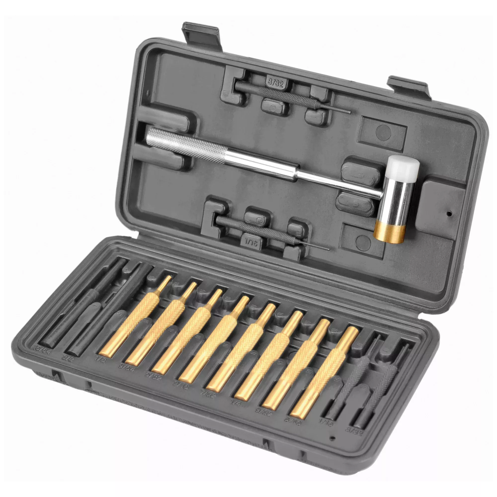 Wheeler Hammer & Punch Set with Case – Gunsmithing Tool Kit