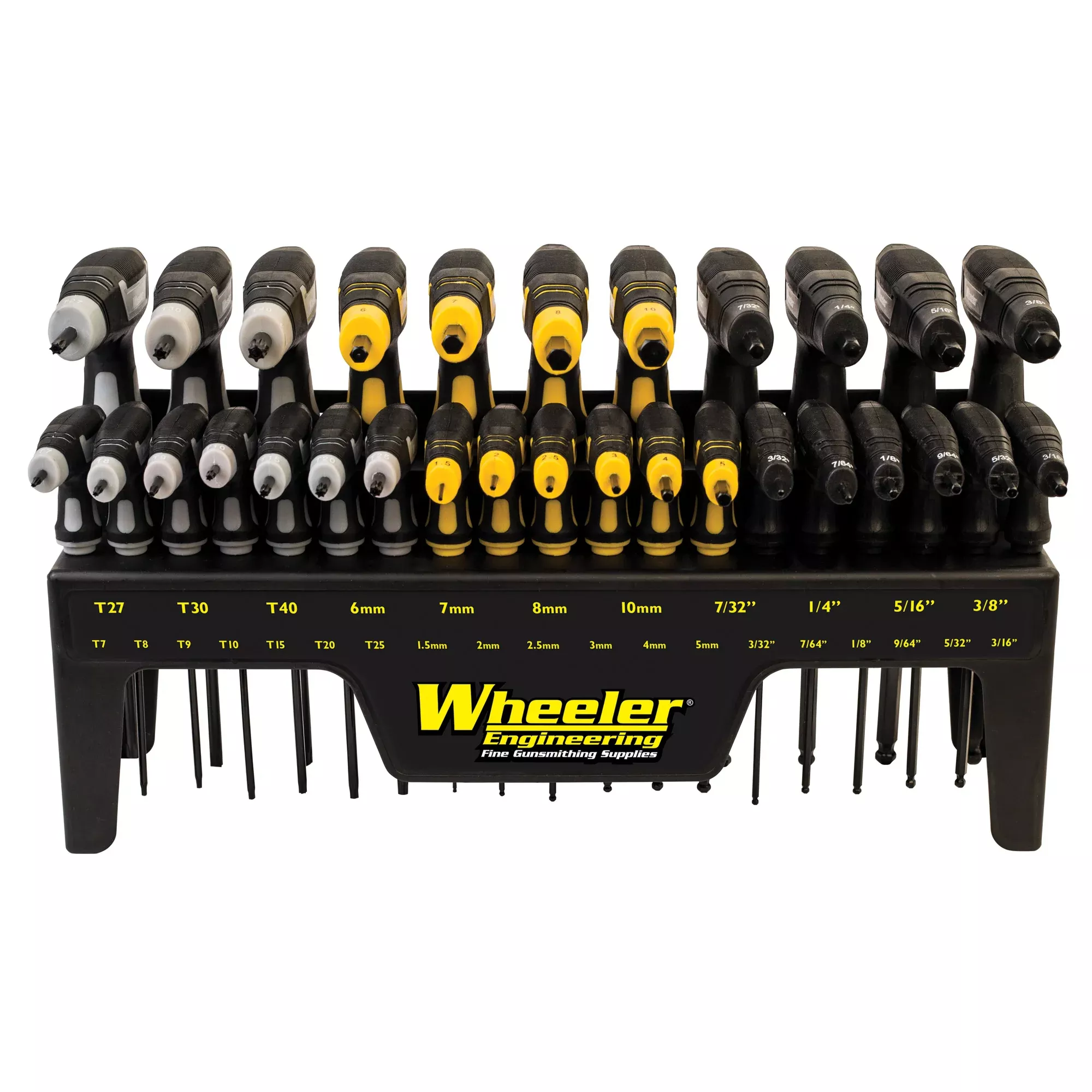 Wheeler P-Handle Driver Set 30-Piece – Hex, Torx & Slotted Bits for Firearm Maintenance
