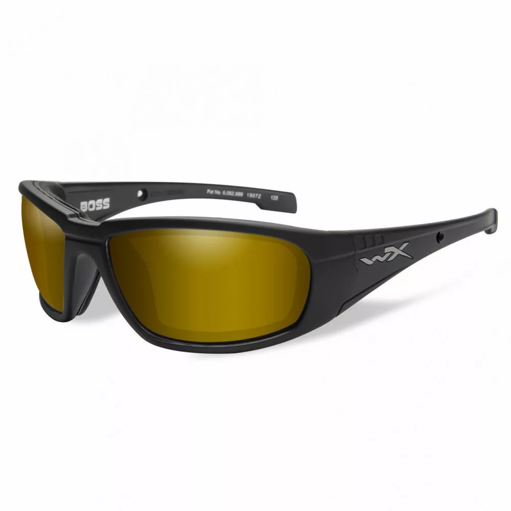 Wiley X Boss Amber/Matte Black Frame Polarized