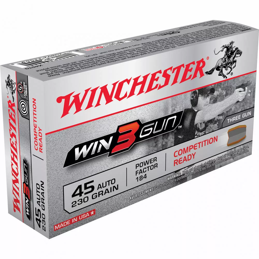 Win 3gun 45acp 230gr Fmj 50/500