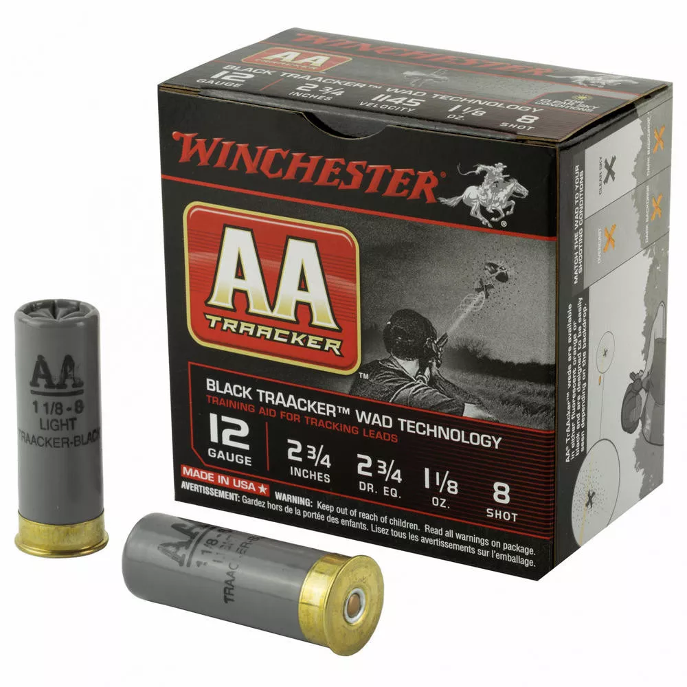 Win Aa Track Black 12Ga 2.75" 8 25,