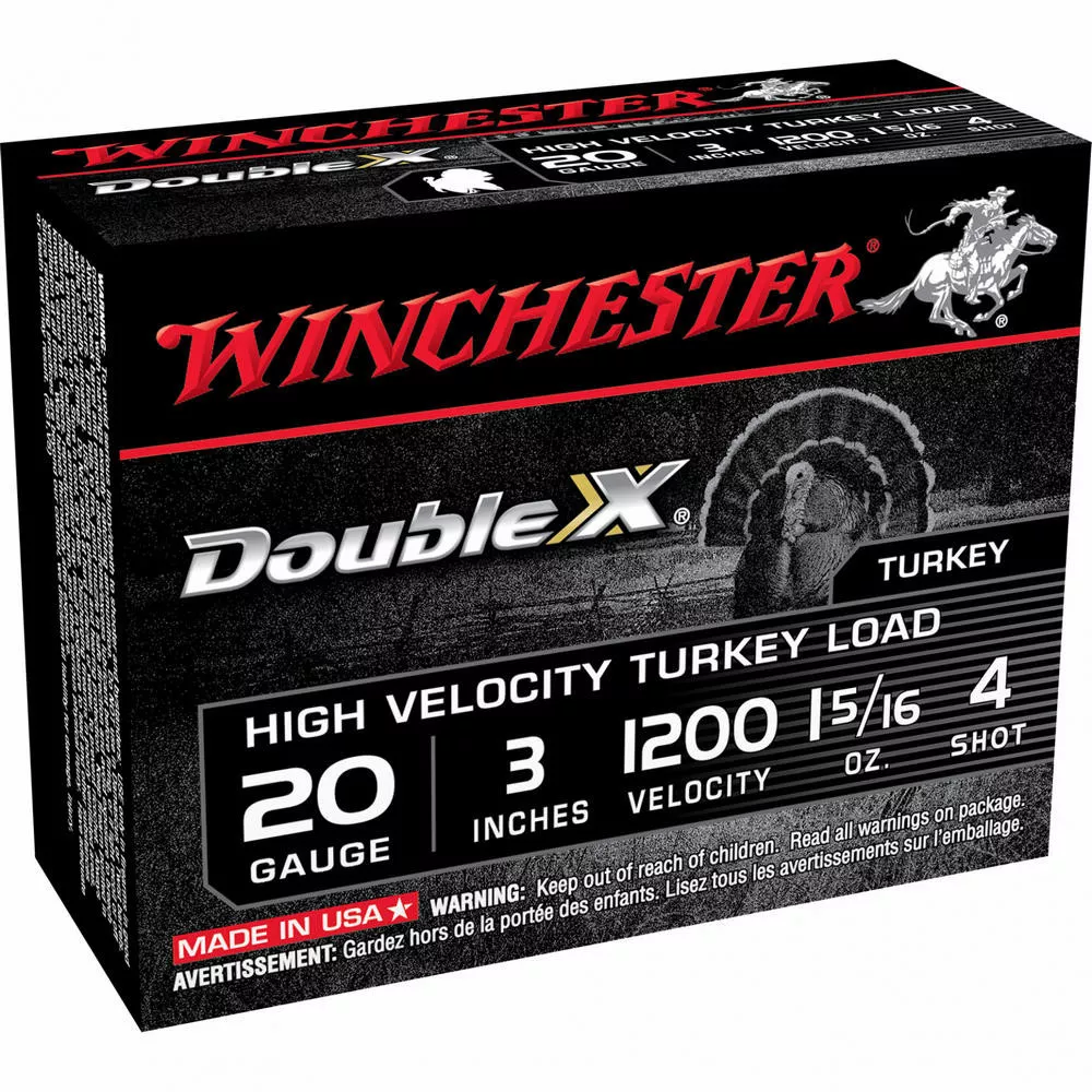 Win Double X HvTurkey 20ga 3" 4 10/100