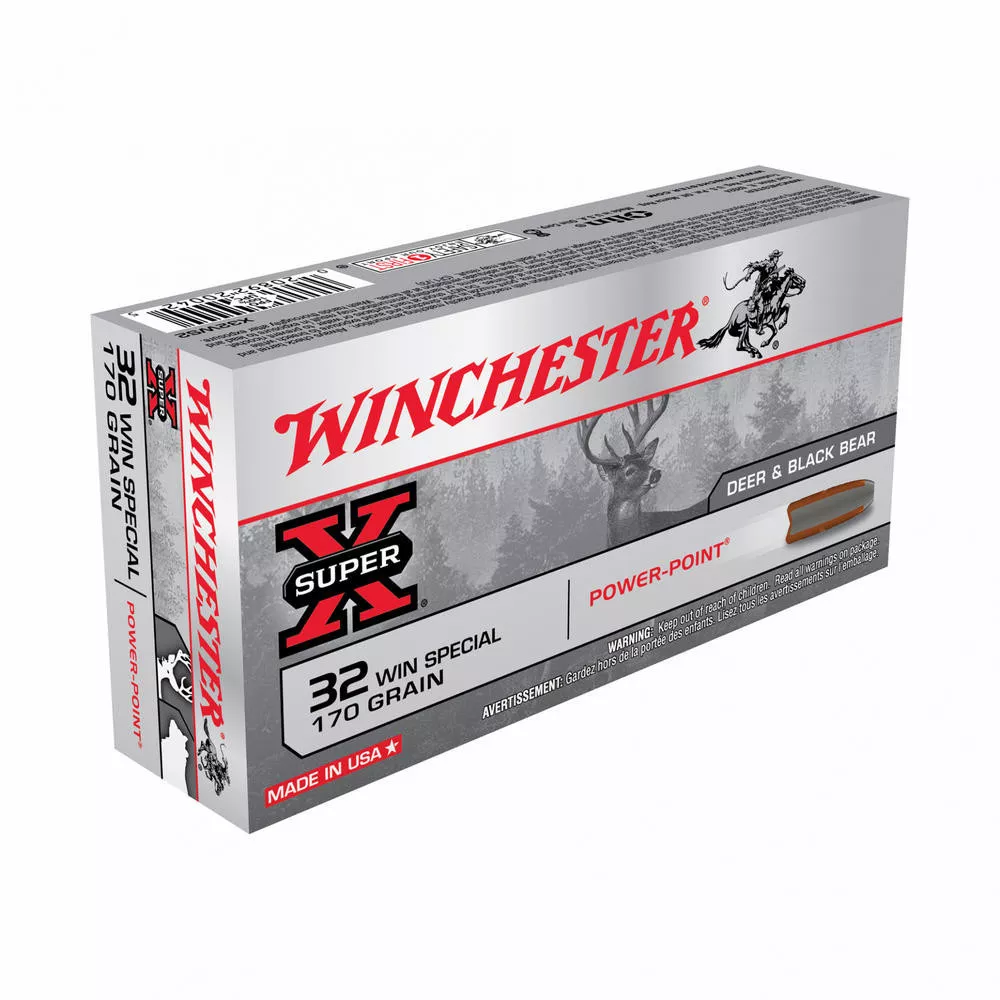 Winchester Ammunition Super-X Power Point Tactical 32Win Solid Point 170 Grain 20 Round Box