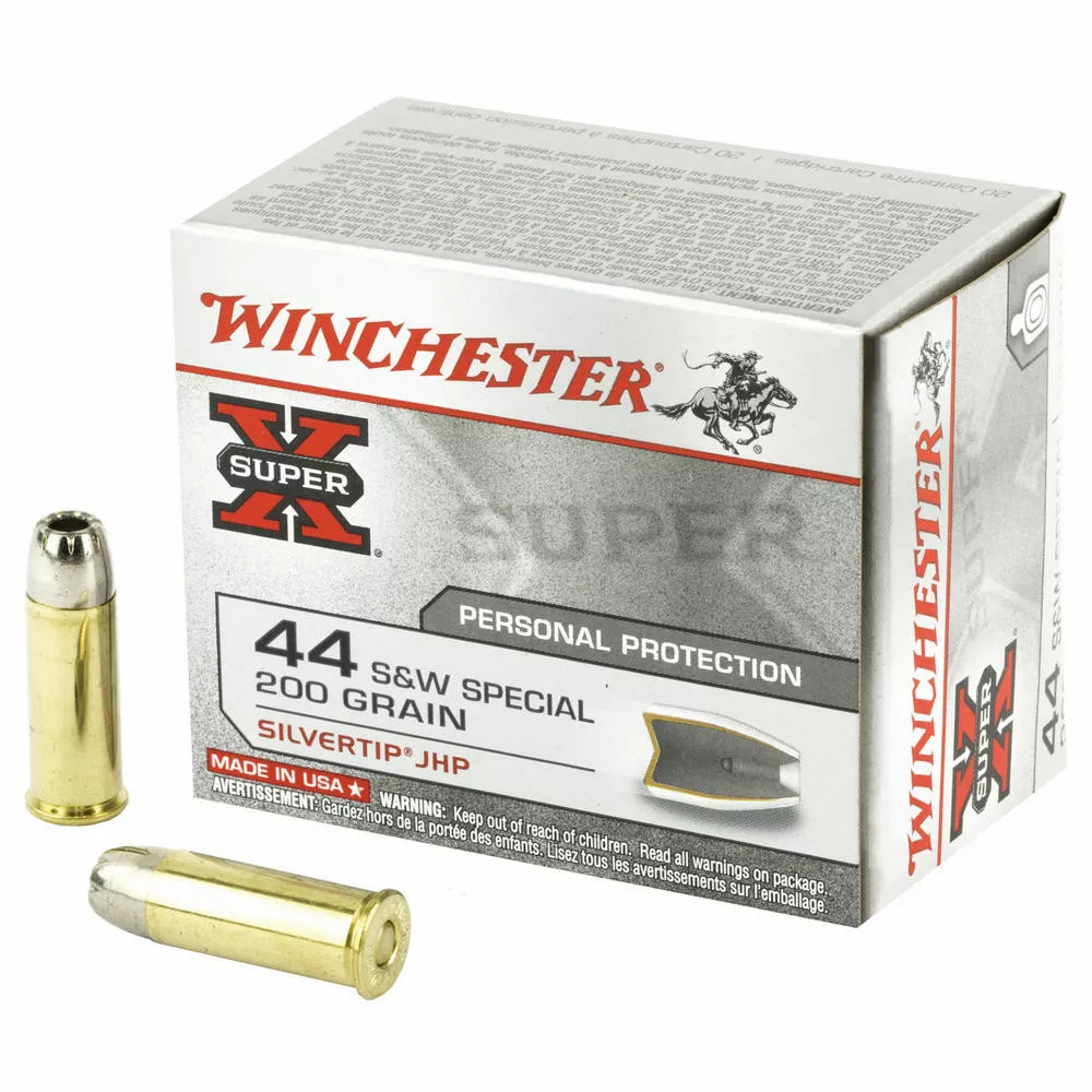 Winchester Ammunition Super-X Silvertip 44 Special 200 Grain 20 Round Box