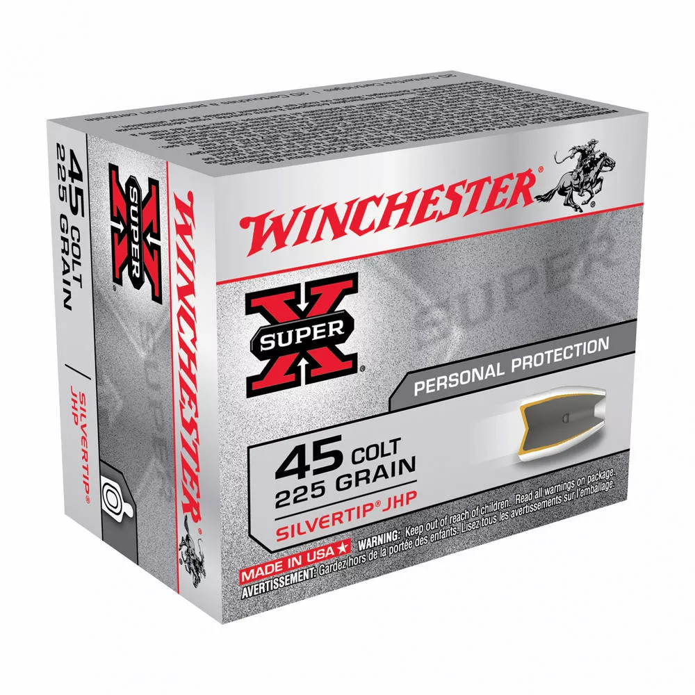 Winchester Ammunition Super-X Silvertip 45LC 225 Grain 20/200