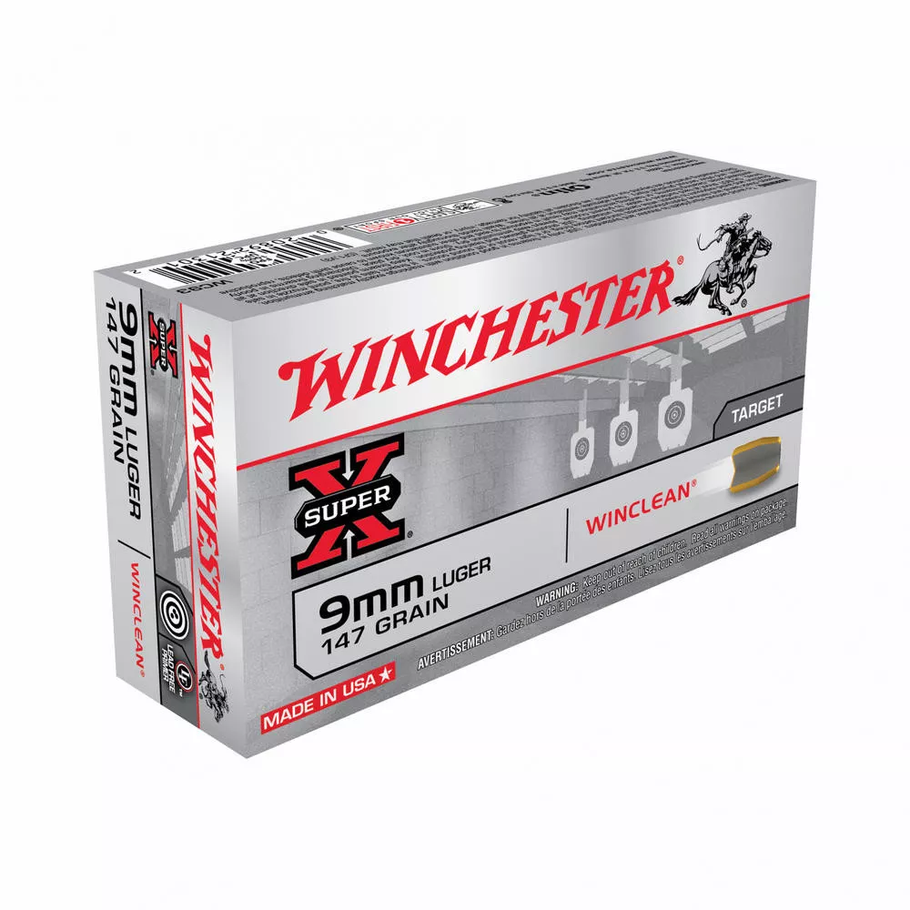 Winchester Ammunition Super-X WinClean 9mm 147 Grain 50/500