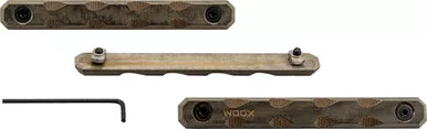Woox Rail Covers M-lok/keymod - Micarta 3pc Set 4.88"