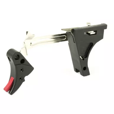 ZEV Fulcrum Adjustable Trigger Drop G1-3 9mm Black/Red